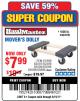 Harbor Freight Coupon 18" X 12" HARDWOOD MOVER'S DOLLY Lot No. 93888/60497/61899/62399/63095/63096/63097/63098 Expired: 6/19/17 - $7.99