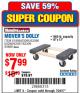 Harbor Freight Coupon 18" X 12" HARDWOOD MOVER'S DOLLY Lot No. 93888/60497/61899/62399/63095/63096/63097/63098 Expired: 7/24/17 - $7.99