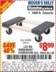 Harbor Freight Coupon 18" X 12" HARDWOOD MOVER'S DOLLY Lot No. 93888/60497/61899/62399/63095/63096/63097/63098 Expired: 7/1/15 - $8.99