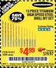 Harbor Freight Coupon 13 PIECE TITANIUM NITRIDE COATED HIGH SPEED STEEL DRILL BITS Lot No. 1800/61621 Expired: 8/5/17 - $4.99