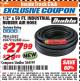 Harbor Freight ITC Coupon DIABLO 3/8" X 50 FT. HEAVY DUTY PREMIUM RUBBER AIR HOSE Lot No. 62884/69580/61939/62890 Expired: 10/31/17 - $27.99