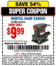 Harbor Freight Coupon ORBITAL HAND SANDER Lot No. 61311/61509/40070 Expired: 3/29/15 - $9.99