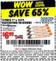 Harbor Freight Coupon 4 PIECE 1" X 15 FT. RATCHETING TIE DOWNS Lot No. 90984/60405/61524/62322/63056/63057/63150 Expired: 7/5/15 - $6.99