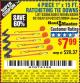 Harbor Freight Coupon 4 PIECE 1" X 15 FT. RATCHETING TIE DOWNS Lot No. 90984/60405/61524/62322/63056/63057/63150 Expired: 8/1/16 - $7.99