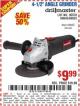 Harbor Freight Coupon DRILLMASTER 4-1/2" ANGLE GRINDER Lot No. 69645/60625 Expired: 7/2/15 - $9.99