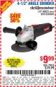Harbor Freight Coupon DRILLMASTER 4-1/2" ANGLE GRINDER Lot No. 69645/60625 Expired: 10/17/15 - $9.99