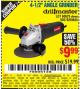 Harbor Freight Coupon DRILLMASTER 4-1/2" ANGLE GRINDER Lot No. 69645/60625 Expired: 10/29/15 - $9.99