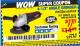 Harbor Freight Coupon DRILLMASTER 4-1/2" ANGLE GRINDER Lot No. 69645/60625 Expired: 3/12/16 - $11.11