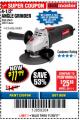 Harbor Freight Coupon DRILLMASTER 4-1/2" ANGLE GRINDER Lot No. 69645/60625 Expired: 11/30/17 - $11.99