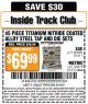 Harbor Freight ITC Coupon 45 PIECE TITANIUM NITRIDE COATED ALLOY STEEL TAP AND DIE SETS Lot No. 61411/60685/60676/61410 Expired: 5/19/15 - $69.99