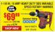 Harbor Freight Coupon 1-1/8 IN. 10 AMP HEAVY DUTY SDS VARIABLE SPEED ROTARY HAMMER Lot No. 61882/69274 Expired: 1/31/16 - $69.99