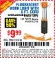 Harbor Freight Coupon FLUORESCENT WORK LIGHT Lot No. 61668/62536/92079 Expired: 8/17/15 - $9.99