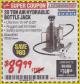 Harbor Freight Coupon 20 TON AIR/HYDRAULIC BOTTLE JACK Lot No. 59426 Expired: 1/31/18 - $89.99
