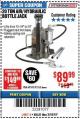 Harbor Freight Coupon 20 TON AIR/HYDRAULIC BOTTLE JACK Lot No. 59426 Expired: 3/18/18 - $89.99