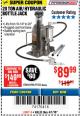 Harbor Freight Coupon 20 TON AIR/HYDRAULIC BOTTLE JACK Lot No. 59426 Expired: 4/1/18 - $89.99