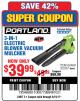 Harbor Freight Coupon 3 IN 1 ELECTRIC BLOWER VACUUM MULCHER Lot No. 62469/62337 Expired: 6/19/17 - $39.99