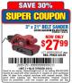 Harbor Freight Coupon 3" x 21" BELT SANDER Lot No. 69859/90045 Expired: 4/6/15 - $27.99