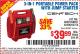 Harbor Freight Coupon 3-IN-1 PORTABLE POWER PACK WITH JUMP STARTER Lot No. 38391/60657/62306/62376/64083 Expired: 6/17/15 - $39.99