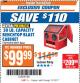 Harbor Freight ITC Coupon 30 LB. CAPACITY ABRASIVE BENCHTOP BLAST CABINET Lot No. 62454/42202 Expired: 12/12/17 - $99.99
