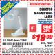 Harbor Freight ITC Coupon DESKTOP MAGNIFYING LAMP Lot No. 60642/97448 Expired: 4/30/15 - $19.99