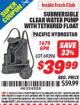 Harbor Freight ITC Coupon SUBMERSIBLE CLEAR WATER PUMP WITH TETHERED FLOAT Lot No. 69296 Expired: 9/30/15 - $39.99