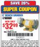 Harbor Freight Coupon 6" BENCH GRINDER Lot No. 39797 Expired: 7/6/15 - $32.99