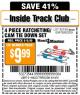 Harbor Freight ITC Coupon 4 PIECE RATCHETING/CAM TIE DOWN SET Lot No. 93109/60478/62259 Expired: 4/14/15 - $9.99