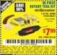 Harbor Freight Coupon 80 PIECE ROTARY TOOL KIT Lot No. 68986/97626/63292/63235 Expired: 8/5/15 - $7.99