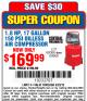 Harbor Freight Coupon 1.8 HP, 17 GALLON, 150 PSI OILLESS AIR COMPRESSOR Lot No. 69666/68066 Expired: 6/29/15 - $169.99