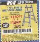 Harbor Freight Coupon 17 FT. TYPE 1A MULTI-TASK LADDER Lot No. 67646/62656/62514/63418/63419/63417 Expired: 1/1/16 - $119.99