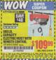 Harbor Freight Coupon 880 LB. CAPACITY ELECTRIC HOIST WITH REMOTE CONTROL Lot No. 60347/60387 Expired: 5/31/15 - $109.99