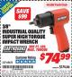 Harbor Freight ITC Coupon 3/8" PROFESSIONAL AIR IMPACT WRENCH Lot No. 68425 Expired: 1/31/16 - $74.99