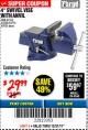 Harbor Freight Coupon 4" SWIVEL VISE WITH ANVIL Lot No. 61553/67035 Expired: 12/31/17 - $29.99