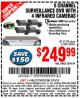 Harbor Freight Coupon 8 CHANNEL SURVEILLANCE DVR WITH 4 INFRARED CAMERAS Lot No. 68332/61229/61624/62463 Expired: 3/15/15 - $249.99