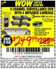 Harbor Freight Coupon 8 CHANNEL SURVEILLANCE DVR WITH 4 INFRARED CAMERAS Lot No. 68332/61229/61624/62463 Expired: 6/30/15 - $249.99