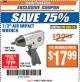 Harbor Freight ITC Coupon 1/2" AIR IMPACT WRENCH Lot No. 60382/61718/95310 Expired: 4/3/18 - $17.99