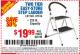 Harbor Freight Coupon TWO TIER EASY-STORE STEP LADDER Lot No. 67514 Expired: 6/23/15 - $19.99