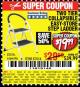 Harbor Freight Coupon TWO TIER EASY-STORE STEP LADDER Lot No. 67514 Expired: 7/7/17 - $19.99