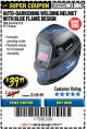 Harbor Freight Coupon AUTO-DARKENING WELDING HELMET WITH BLUE FLAME DESIGN Lot No. 91214/61610/63122 Expired: 7/31/17 - $39.99