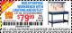 Harbor Freight Coupon MULTIPURPOSE WORKBENCH WITH LIGHTING AND OUTLET Lot No. 62563/60723/99681 Expired: 5/16/15 - $79.99