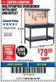 Harbor Freight Coupon MULTIPURPOSE WORKBENCH WITH LIGHTING AND OUTLET Lot No. 62563/60723/99681 Expired: 4/1/18 - $79.99