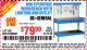 Harbor Freight Coupon MULTIPURPOSE WORKBENCH WITH LIGHTING AND OUTLET Lot No. 62563/60723/99681 Expired: 4/18/15 - $79.99