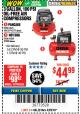 Harbor Freight Coupon 3 GALLON, 100 PSI OILLESS AIR COMPRESSORS Lot No. 69269/97080/60637/61615/95275 Expired: 4/29/18 - $44.99