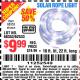 Harbor Freight Coupon SOLAR ROPE LIGHT Lot No. 69297, 56883 Expired: 5/2/15 - $9.99