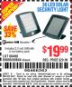 Harbor Freight Coupon 36 LED SOLAR SECURITY LIGHT Lot No. 69644/60498/69890 Expired: 6/6/15 - $19.99