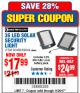 Harbor Freight Coupon 36 LED SOLAR SECURITY LIGHT Lot No. 69644/60498/69890 Expired: 11/20/17 - $17.99