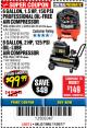 Harbor Freight Coupon 1.5 HP, 6 GALLON, 150 PSI PROFESSIONAL AIR COMPRESSOR Lot No. 62894/67696/62380/62511/68149 Expired: 11/30/17 - $99.99