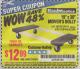 Harbor Freight Coupon HARDWOOD MOVER'S DOLLY Lot No. 61897/39757/38970/60496/62398/92486 Expired: 5/31/15 - $12.99