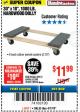 Harbor Freight Coupon HARDWOOD MOVER'S DOLLY Lot No. 61897/39757/38970/60496/62398/92486 Expired: 4/1/18 - $11.99