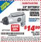 Harbor Freight ITC Coupon 3/8" BUTTERFLY AIR IMPACT WRENCH Lot No. 93100 Expired: 8/31/15 - $14.99